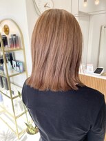 ラシク(racic)&nbsp;【racic】パツっとボブ×オレンジベージュ