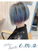 エマヘアデザイン(e.m.a Hair design) ペールブルーバイオレット