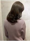 韓国レイヤーオリーブグレージュブリーチなしダブルカラー[大宮]