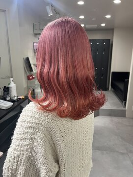 ベレーザ 渋谷(BELEZA) 7121ベビーピンクハイライトグラデーション艶髪ハイトーンカラー