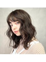 ソワ 錦糸町(soi) ハイライト_ グレーベージュレイヤーロング前髪パーマ