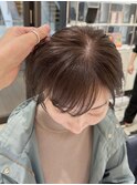白髪染めしない白髪染め/ローライト/大人ショート