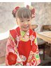 【年中七五三！三歳】着物レンタル＋着付け＋小物