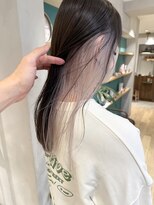 エミス バイ メルト 吉祥寺(emis by melt)&nbsp;【堀惠】インナーカラーイヤリングカラーホワイトベージュ吉祥寺