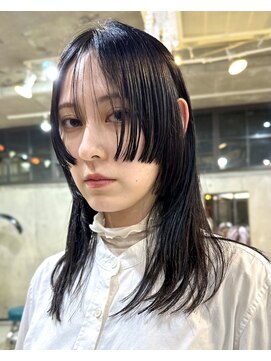 ナループロアオハナ(Nalu pu loa ohana) パーマ落としストレートパーマ黒髪ストレート顔まわりカット