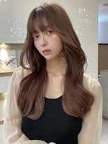 エヌアイ オモテサンドウ(ni omotesando) ☆ふんわりロングヘア ピンクベージュカラー☆