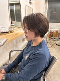 スッキリショート×脱白髪ベージュ