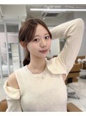 森香澄さん風顔周り/前髪伸ばし中の方にもおすすめヘア