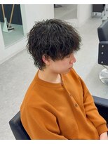 ブライト(BRIGHT)&nbsp;マッシュウルフ波巻きスパイラルパーマ