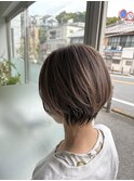 白髪ぼかしハイライト×大人ショート　【ROPE横須賀中央】