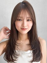 結べるボブデジタルパーマサイドバングくびれヘア薄めバング
