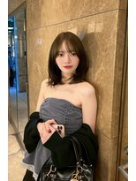ラル 立川南口(lar)&nbsp;チェウォン_黒髪小顔オリーブグレーココアベージュクラゲヘアー