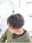大分シャドウパーマメンズマッシュ波巻きパーマツイストパーマ