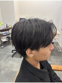 星川指名　メンズカット　センターパート
