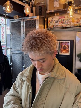 MEN'S DAMDEE TOKYO 浅草田原町【ダムディー】バーバー/フェード/メンズパーマ/理容室 ニュアンスパーマ/波巻きツイストスパイラル[浅草/理容室]