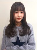 顔周りカット 髪質改善トリートメント ストレート 艶髪 20代