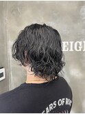 (北谷) メンズウルフ×パーマで色気と動きをプラス！