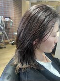 ダブルカラーで白髪ぼかし、明るいベージュ　archive垂水