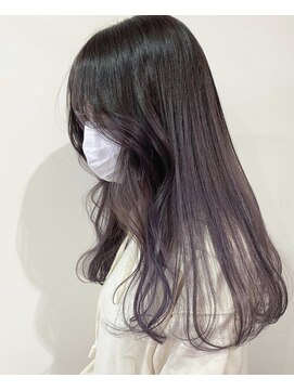 ダークラベンダーからラベンダーアッシュのグラデーションカラー L ベティ Bettie のヘアカタログ ホットペッパービューティー