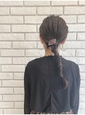湿気に負けない超簡単シンプルポニーテール♪♪
