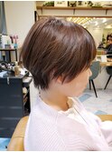 浦和ショートヘアショートカット韓国白髪ぼかし白髪染めボブ