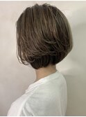 OLさんにもオススメ☆グレイベージュボブ