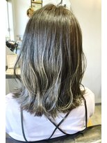 ヘアーラニッシュ 柏の葉キャンパス店(hair Lanish)&nbsp;3Dシークレットハイライト20代30代40代◎オリーブグレージュ