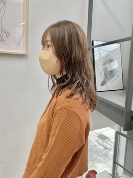 ヘアー アイス 御器所本店(HAIR ICI) ゆるふわ大人可愛い♪20代30代ロングパーマミルクティーベージュ