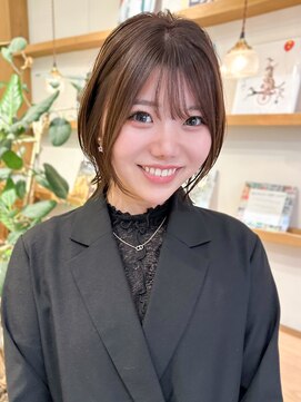 ルエ(rue) レイヤーカットマッシュショートボブウルフカット韓国◎前髪あり