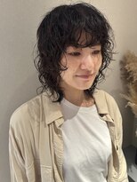 ノラギンザユー(NORA GINZA/U)&nbsp;ウルフパーマレイヤーパーマミディアムパーマニュアンスパーマ