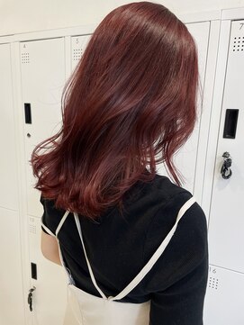 キャパ 秦野(CAPA) チェリーレッド/カシス/暖色カラー/ブリーチなしW/レッド