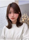 レイヤーカット/前髪カット/くびれヘア/ウエットヘア/髪質改善