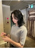 ふわふわパーマ ボブ