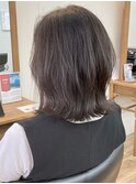 レイヤーボブスタイル。