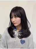 韓国ヘア/前髪/顔まわり/レイヤーカット/グレージュ/谷町四丁目
