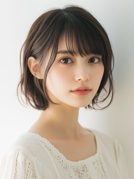 スケール(SCALE) ニュアンスボブ【髪質改善　前髪カット 韓国 トリートメント】１