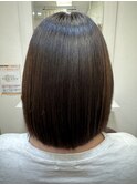 自然なストレート×ボブ