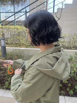 スタイル 成城学園前(STYLE) きりっぱなしボブ パーマスタイル ウェーブパーマ