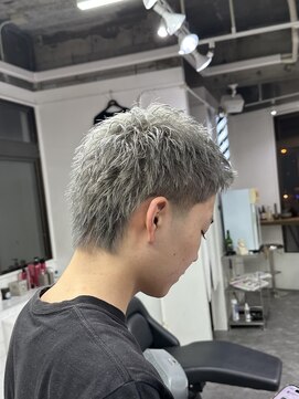 ワンシザース(ONE SCISSORS) スパイキーショート×アッシュグレー