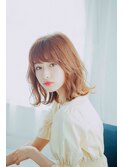 【ALIUS 池袋 】ミディアム×オレンジベージュ