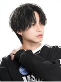ナチュラルセンターパート/メンズカット/マッシュウルフ