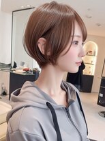 ハーシーバイアポロ 相模大野(HERSHE by apollo)&nbsp;xカット//ホワイトグレージュ/レイヤーカット/チェリーブラウン