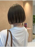 【晴音】透明感ミニボブ×デザインカラー/艶髪/30代/博多