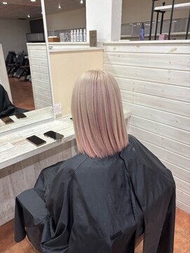 アボックス(abox) ホワイト/ペールピンク/インナー/髪質改善/ケアブリーチ/U24