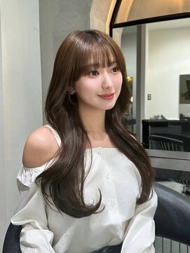 ロンド メリー 大宮(Lond merry) オリーブグレー/韓国風巻き/レイヤーカット/髪質改善/縮毛矯正