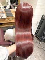 アフィナー(Afinar) 【横浜/横浜駅】高発色レッド×艶髪ストレート