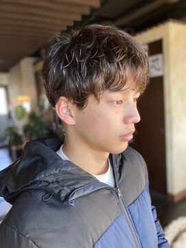 アンツ サザンリゾート 茅ヶ崎店(ANT'S Southern Resort) ワンカールパーマ　ゆるめパーマ　マッシュスタイル