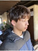 ワンカールパーマ ゆるめパーマ マッシュスタイル