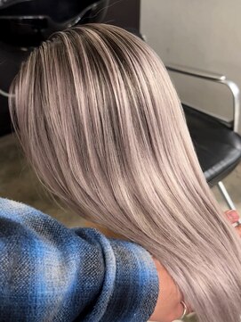 ハーパーズ 渋谷(harpers) プラチナベージュハイウェイトバレイヤージュ