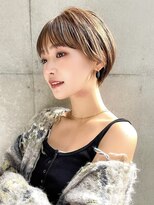 ギークス(GEEKS) 【GEEKS渋谷】ウォームベージュ/春カラー/大人ショートボブ/小顔